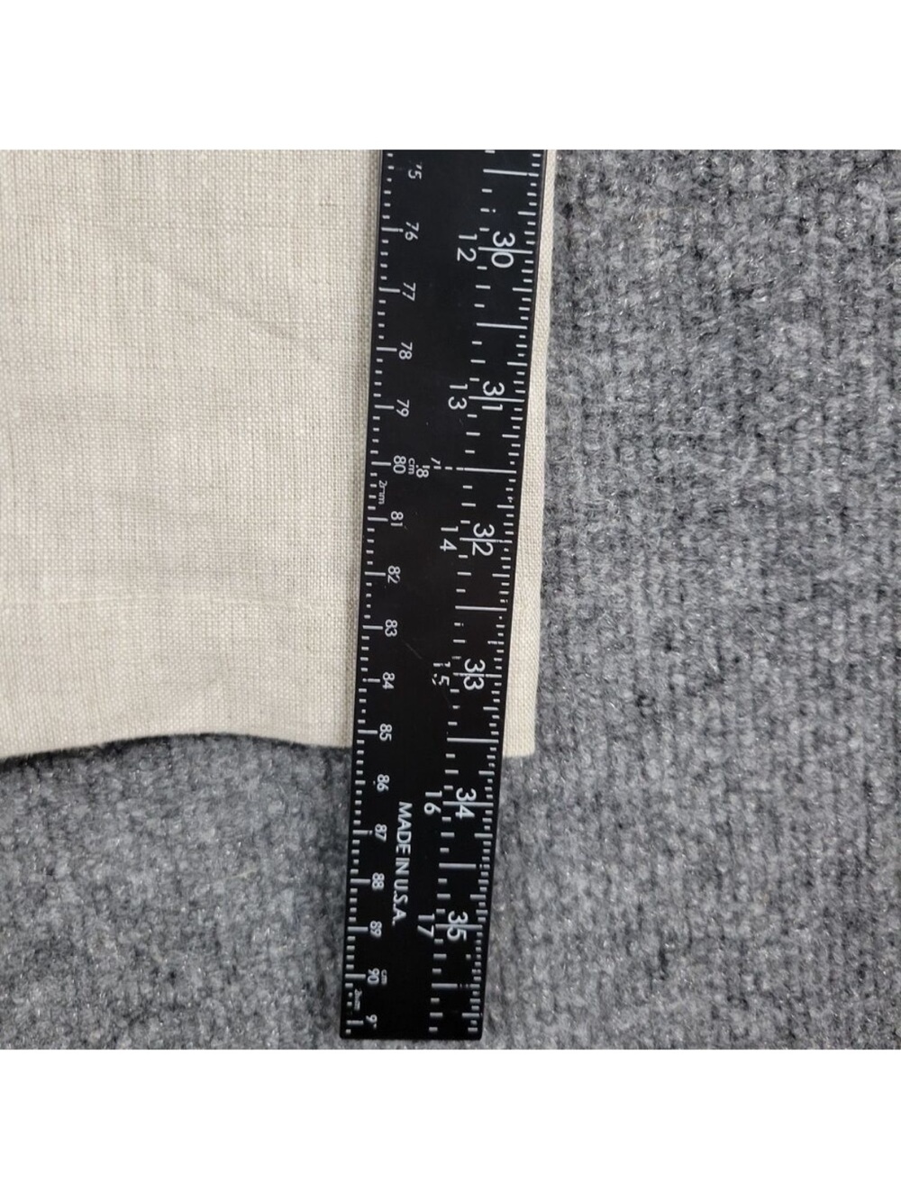 NWT REFORMATION Oatmeal Vesta Linen Pleated High Rise Pant Beachy Coastal SIZE 2 - Picture 7 of 8